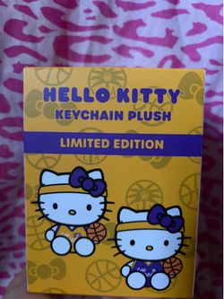 Hello Kitty X Los Angeles Sparks limited edition keychain plush, new in box!