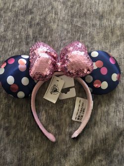 Disneyland Blue Polka Dot Ears