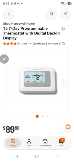 Honeywell Home T5 7-Day Programmable Thermostat