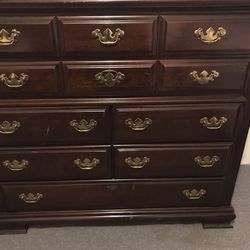 Vintage Drexel Cherry Wood Dresser Chest 