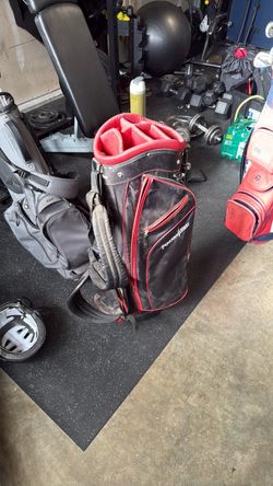 PowerBilt Golf Cart Bag Black and Red