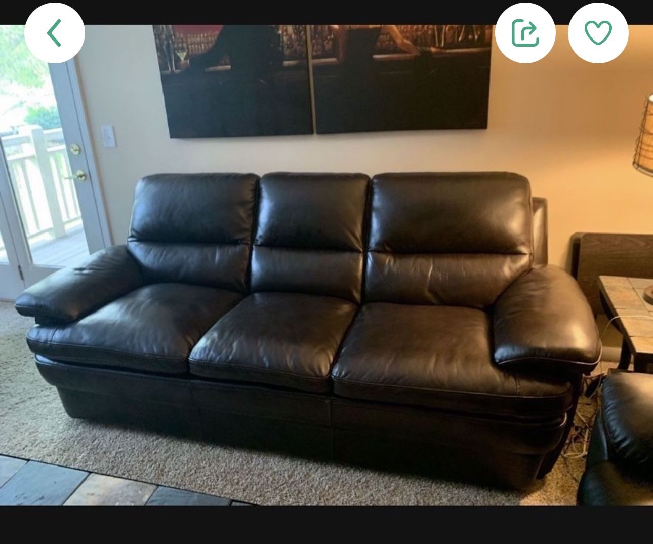 Genuine Leather Sofa