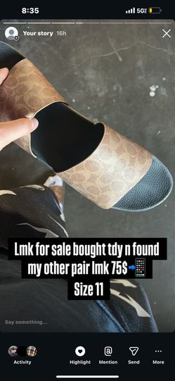 Coach Slides Size 11