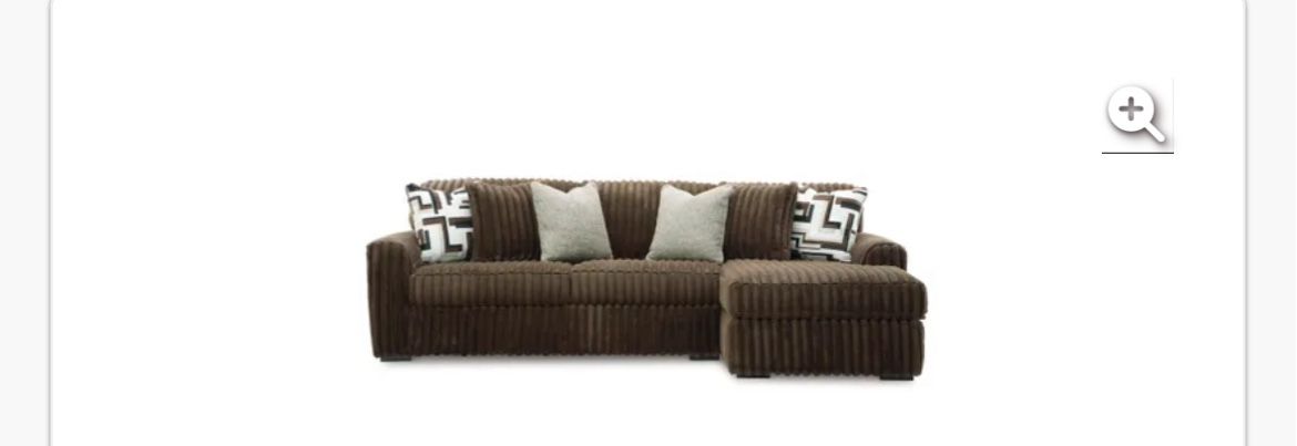 Ashley Chocolate Midnight Madness Two Piece Sectional
