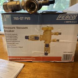 BACKFLOW  PREVENTER PRESSURE VACUUM  FOR SPRINKLE SYSTEMS. BRAND NEW! Valued at $169 at Home Depot