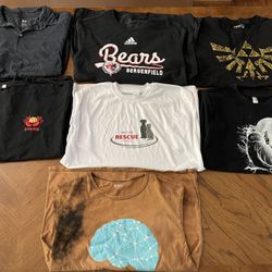 Small Lot of 7 Teen Boys Shirts -  Various Sizes - Excellent Condition