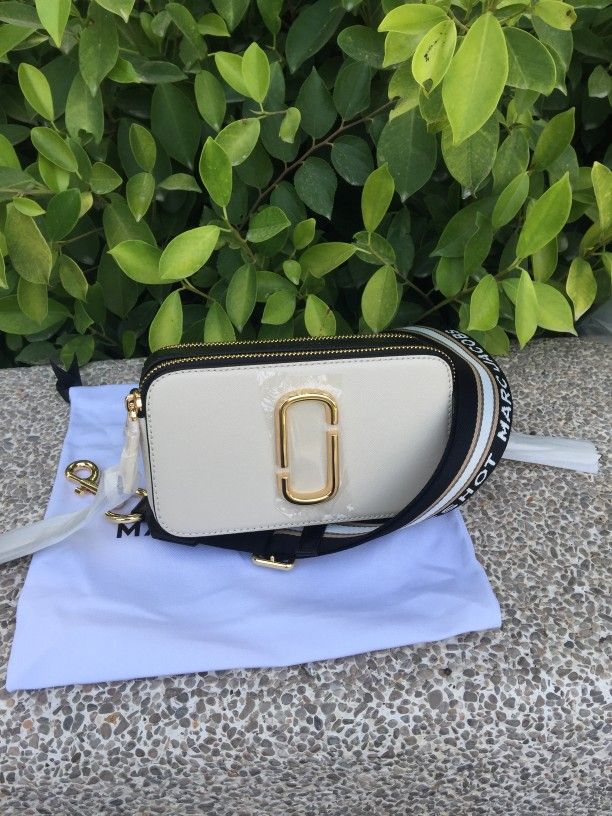 Marc Jacobs The Snapshot Crossbody Bag Cloud White Multi
