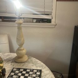 Art Deco Marble Top Lamp,