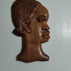 HAND CARVED AFRICAN WALL ART 8"×5" - M80
