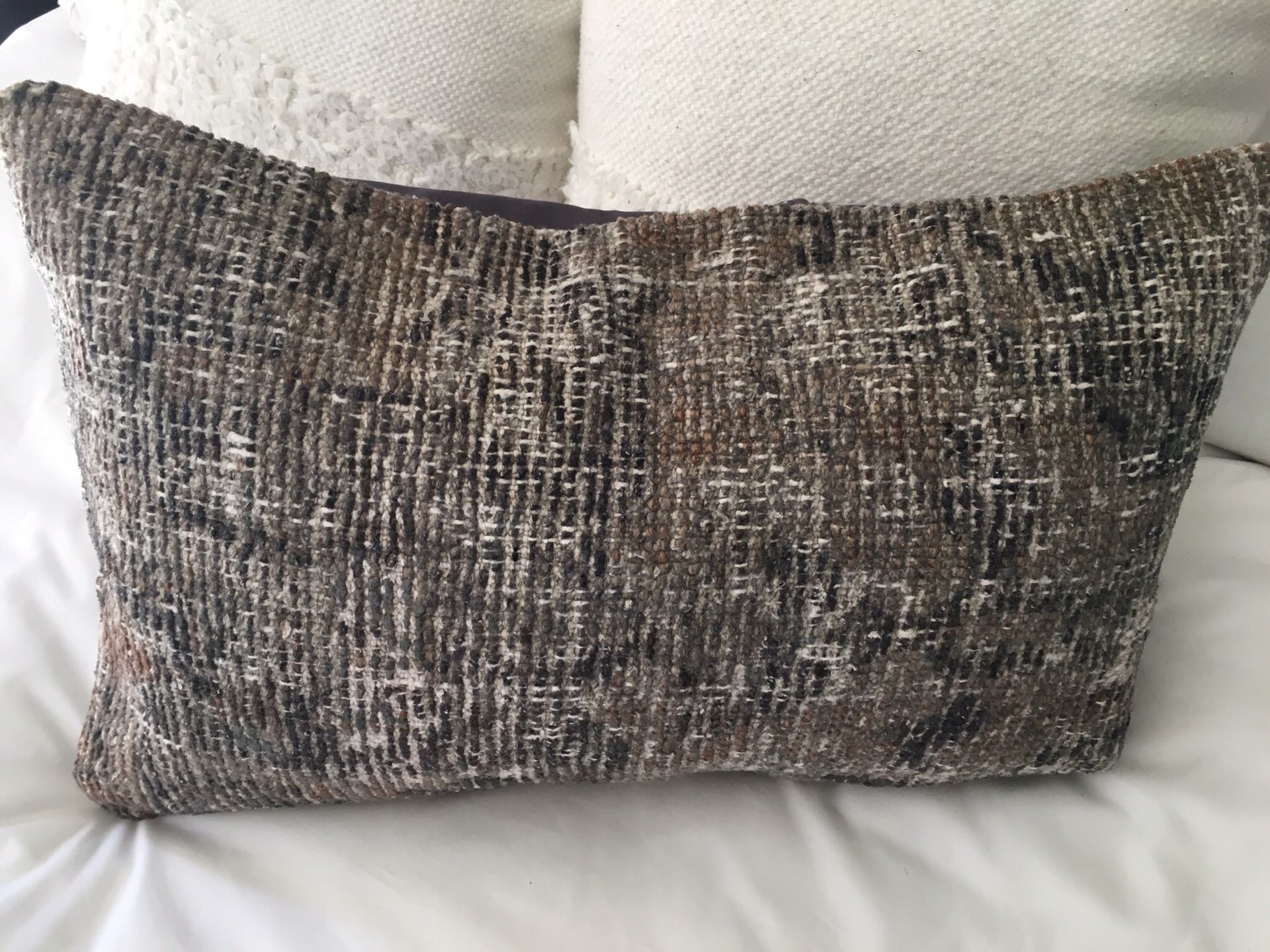 Brand new authentic Turkish kilim lumbar pillow (16” x 24”)