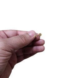 Vintage Gold Toned Hex Stud Tie Pin