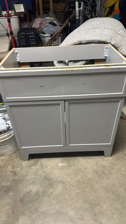 Grey bathroom vanity 30x18