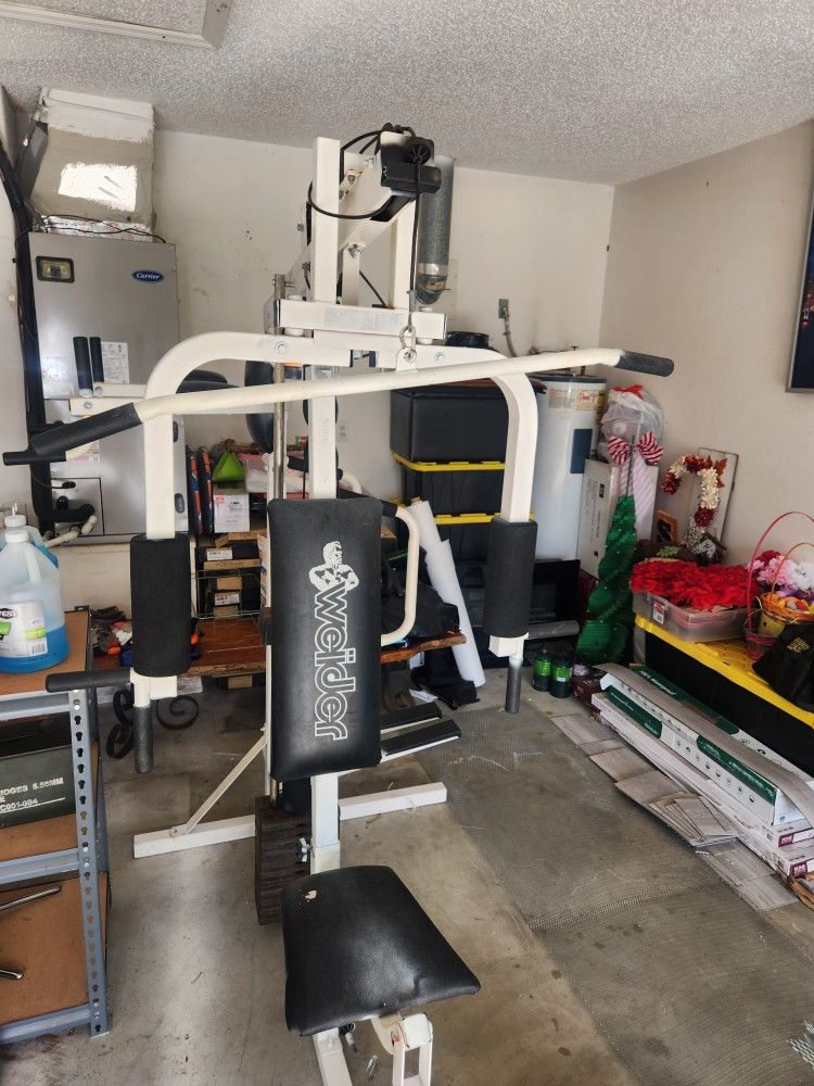 Weider power stack 200 lbs bench press hotsell
