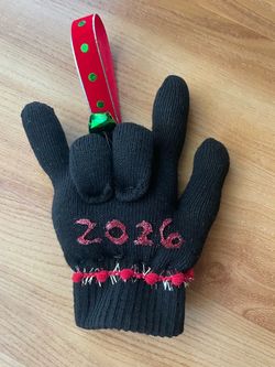 ASL Homemade Glove Christmas Ornaments