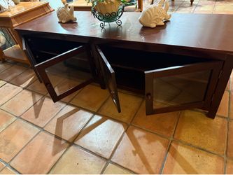 TV wood console furniture 72 length X 22 height  X 20 width