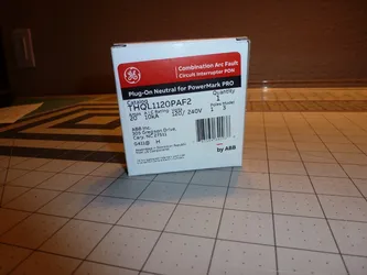 10 - GE THQL1120PAF2 Combo Arc Fault Circuit Breaker: 20A - 120/240V - 10kA -NEW