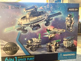 Gobi Dex 6 In 1 Solar Rechargable Space Fleet. Stem Learning Educational Toy.