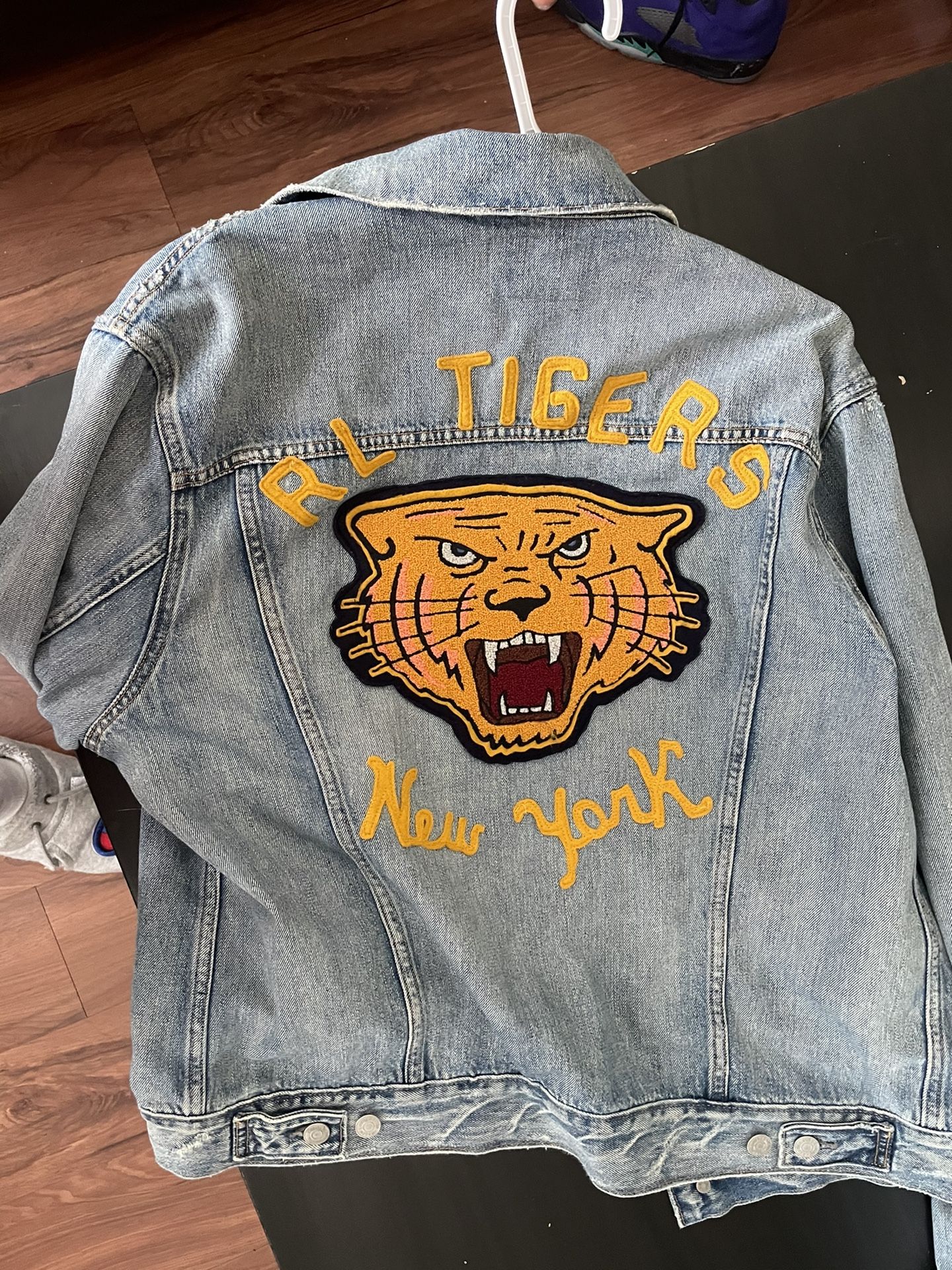 Ralph Lauren denim *Tiger* Varesity Jacket 