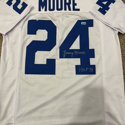 Lenny Moore Signed NFL Jersey
