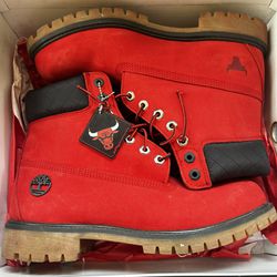 Chicago Bulls 6 Inch Timberland Boots 