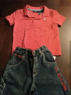 Boys US Polo Assn Shirt & Shorts (3T)