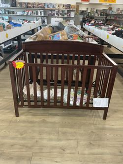 Brown Baby Crib