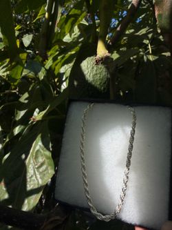 silver rope chain