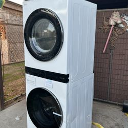 Samsung washer dryer combo outer glass broke and has damage on sides new 