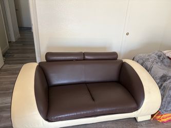 Retro leather couch