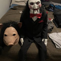 Tick Or Treat Saw Billy Doll / Pig Mask
