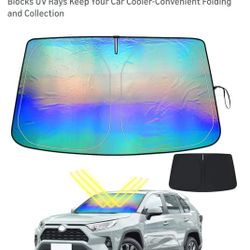 Brand New Sun Shade. Foldable W/ Case