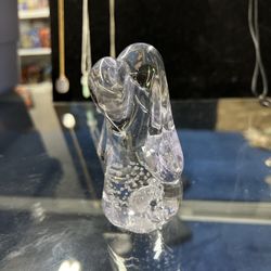 Clear Dog Paperweight 