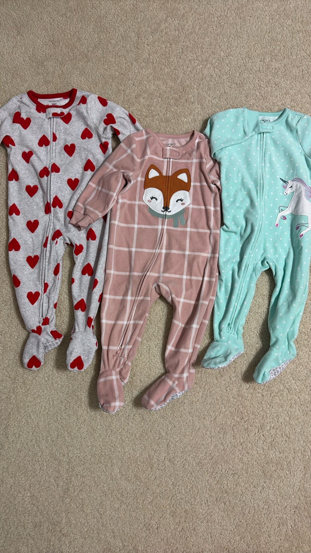 12M Baby Warm Onesies
