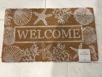 Brand New Natural Doormat  Coastal/ Boho