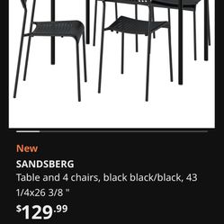Ikea Sandsberg table & chairs
