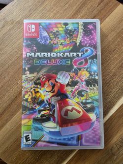 Mario Kart 8 Deluxe for the Nintendo Switch.