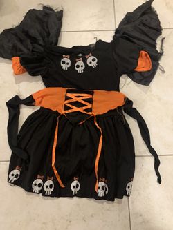 Witch costume for little girl