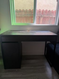 Black ikea desk