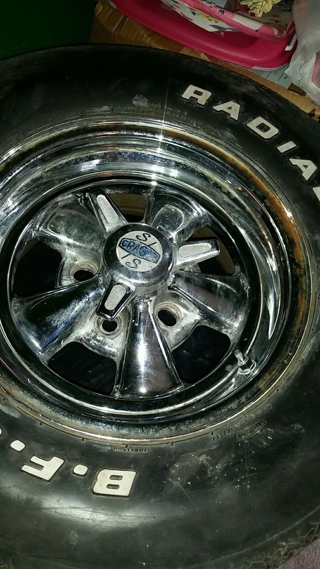 Cragar SS rims and tires vintage