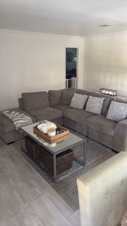 Couch for sale with pull out lounge and storage