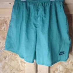 Nike Men's Solid Logo Elastic Waistband Men's Medium Swim Trunks 