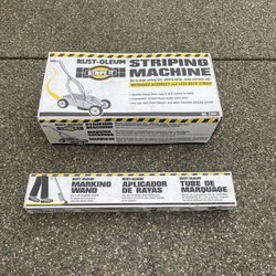 Rust-Oleum Striping Machine And Marking Wand NIB