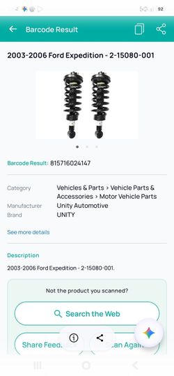 I have brand new struts for 2003 2006 Ford expedition