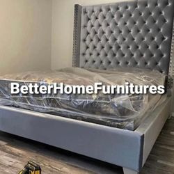 New Bedframe In Box 📦 Buy Now Pay Later $39 Down No Credit Needed 
