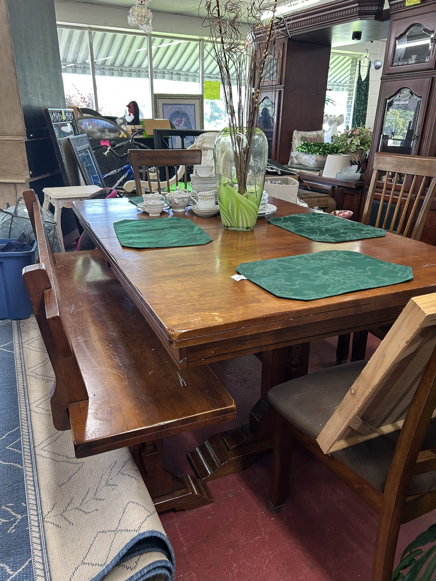 Dining Room Table Set With Bench 