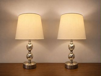 Two silver night stand lamp for sale