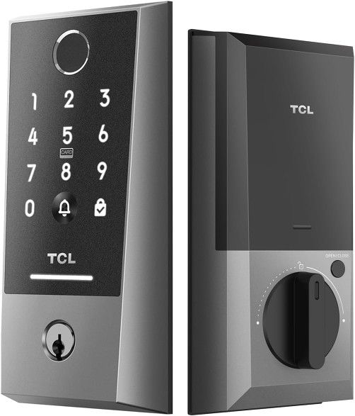 TCL Smart Lock D2 Plus, AI Fingerprint Recognition Built-in Doorbell Door Lock