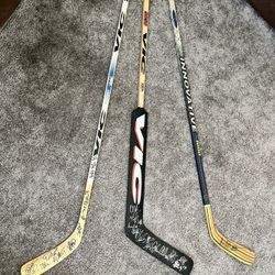 Signed KINGS/DUCKS Hockey sticks