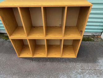 Wooden 8-Cube Storage Shelf Bookcase Organizer