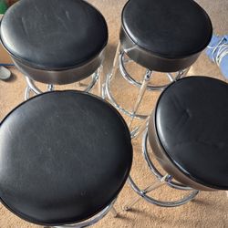 Bar stools swivel top.